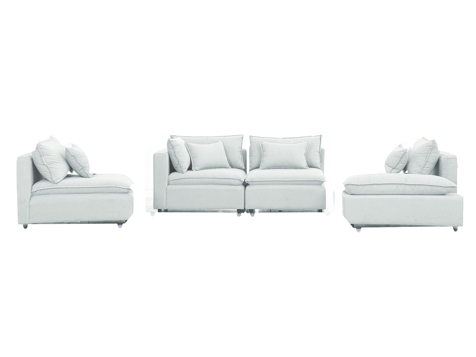 Sala Bella Modular 4P #Color_WhiteSmoke"T37110"