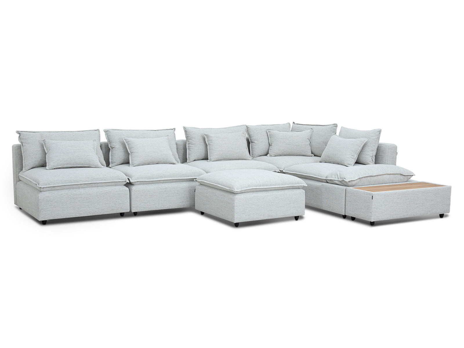 Sala Bella Modular 7P #Color_WhiteSmoke"T37110"