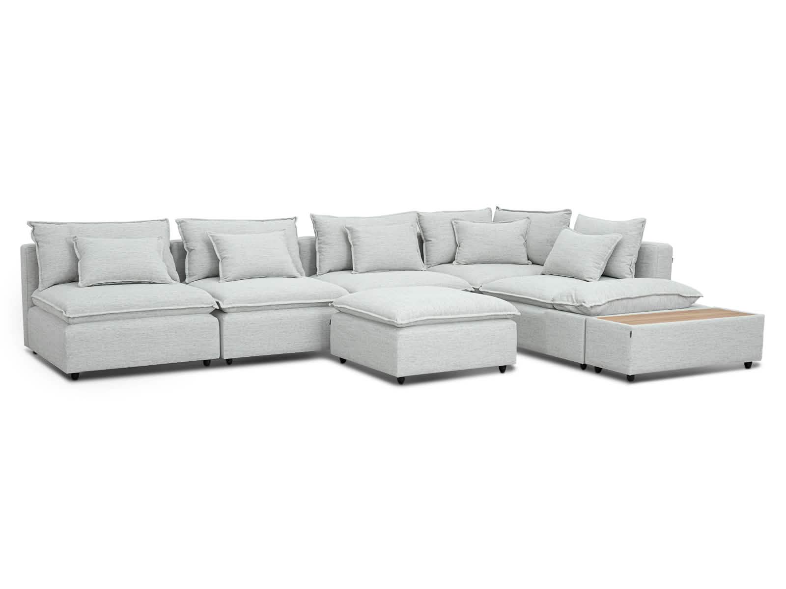 Sala Bella Modular 7P #Color_WhiteSmoke"T37110"