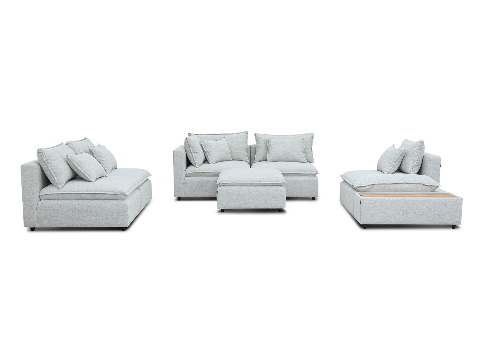 Sala Bella Modular 7P #Color_WhiteSmoke"T37110"