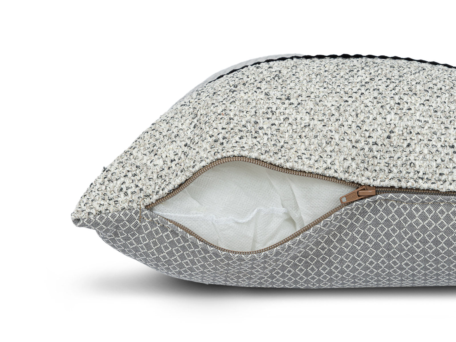 Cojin Poliester Glam Gris Texturas Medium