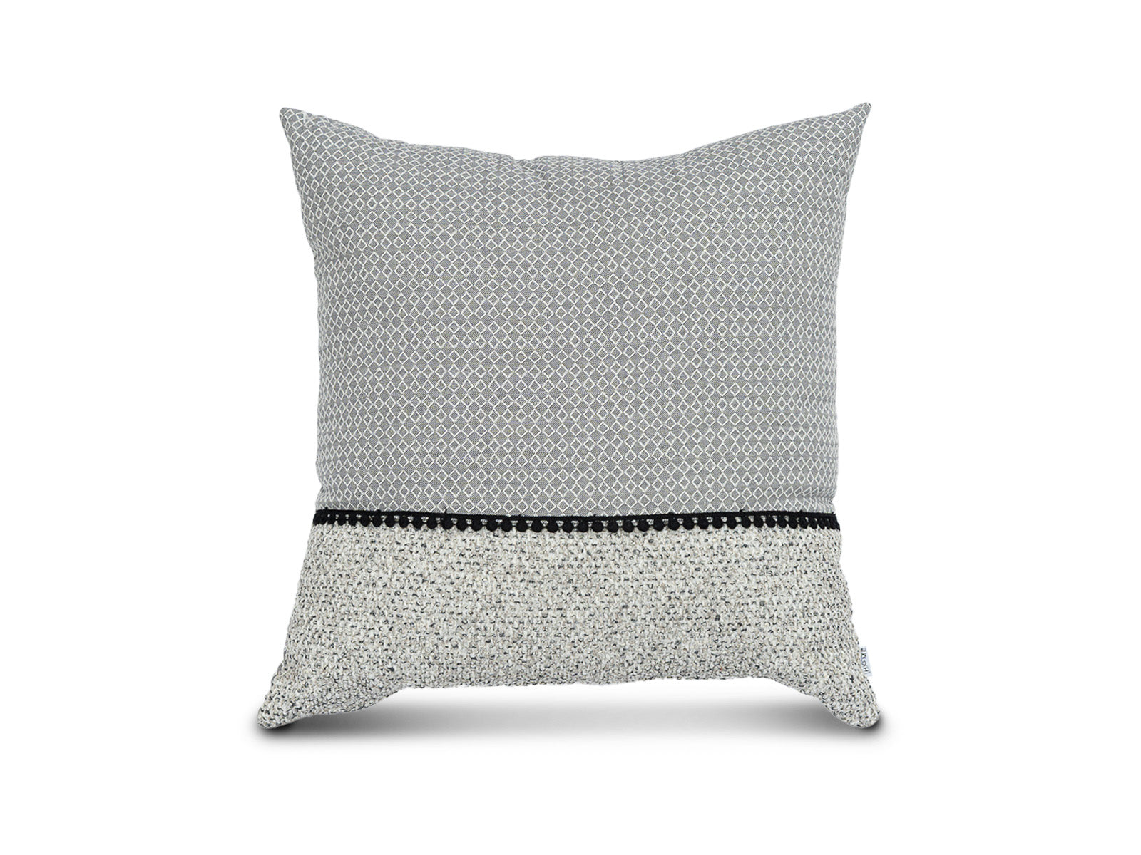 Cojin Poliester Glam Gris Texturas Medium