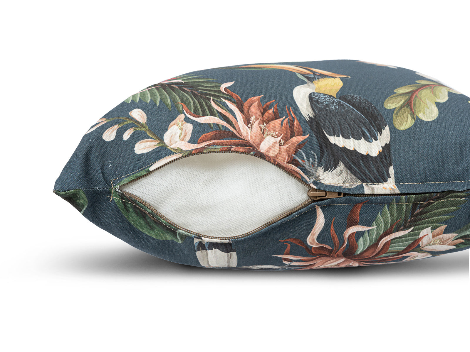 Cojin Poliester Estampado Indigo Azul