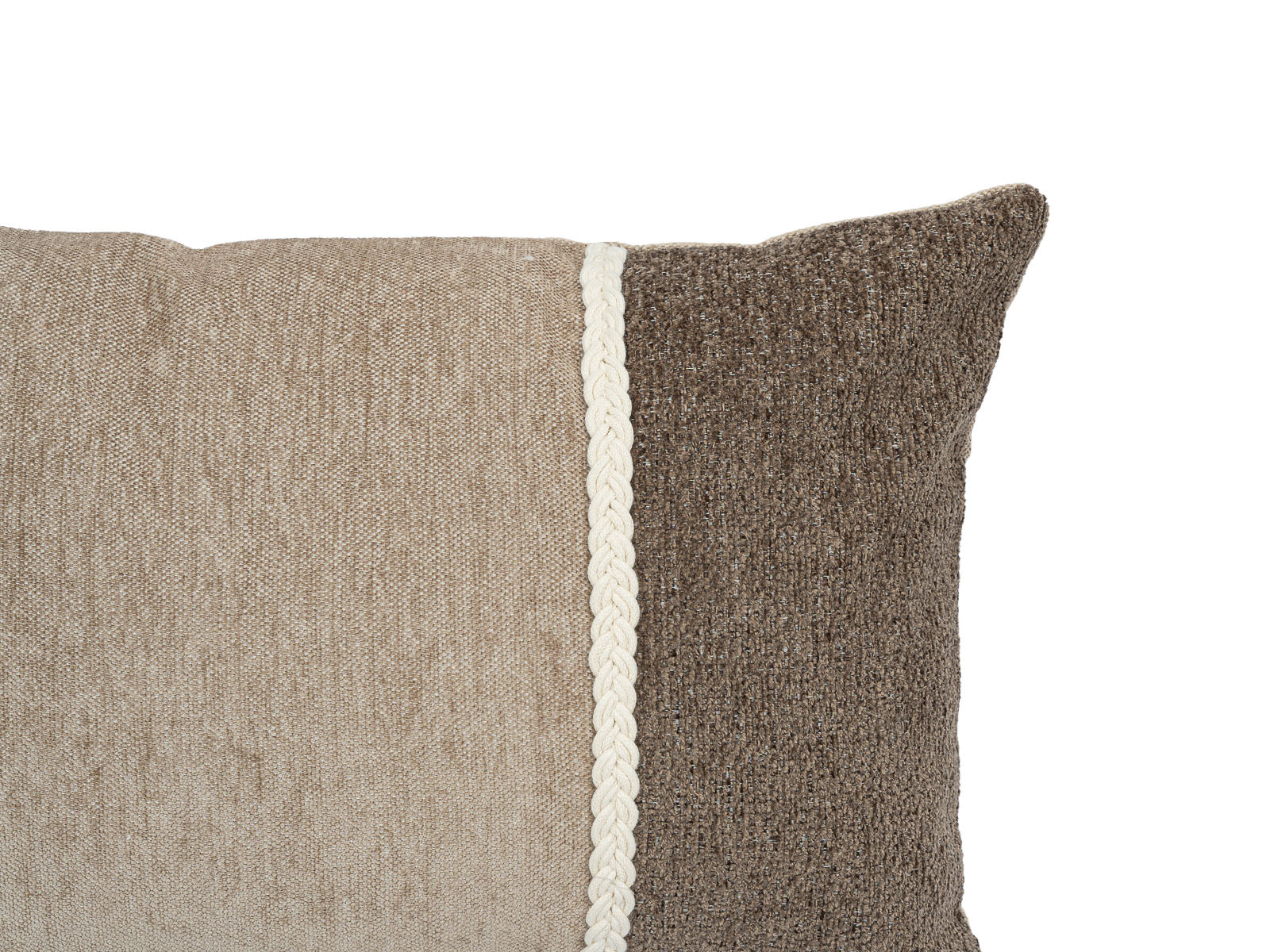 Cojin Poliester Raices Beige