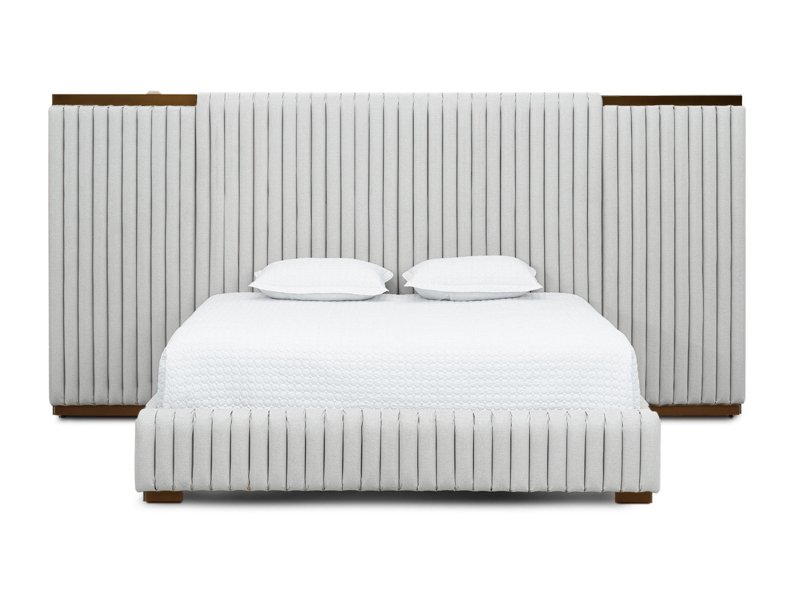 Cama Kioto Paneles Laterales Moka