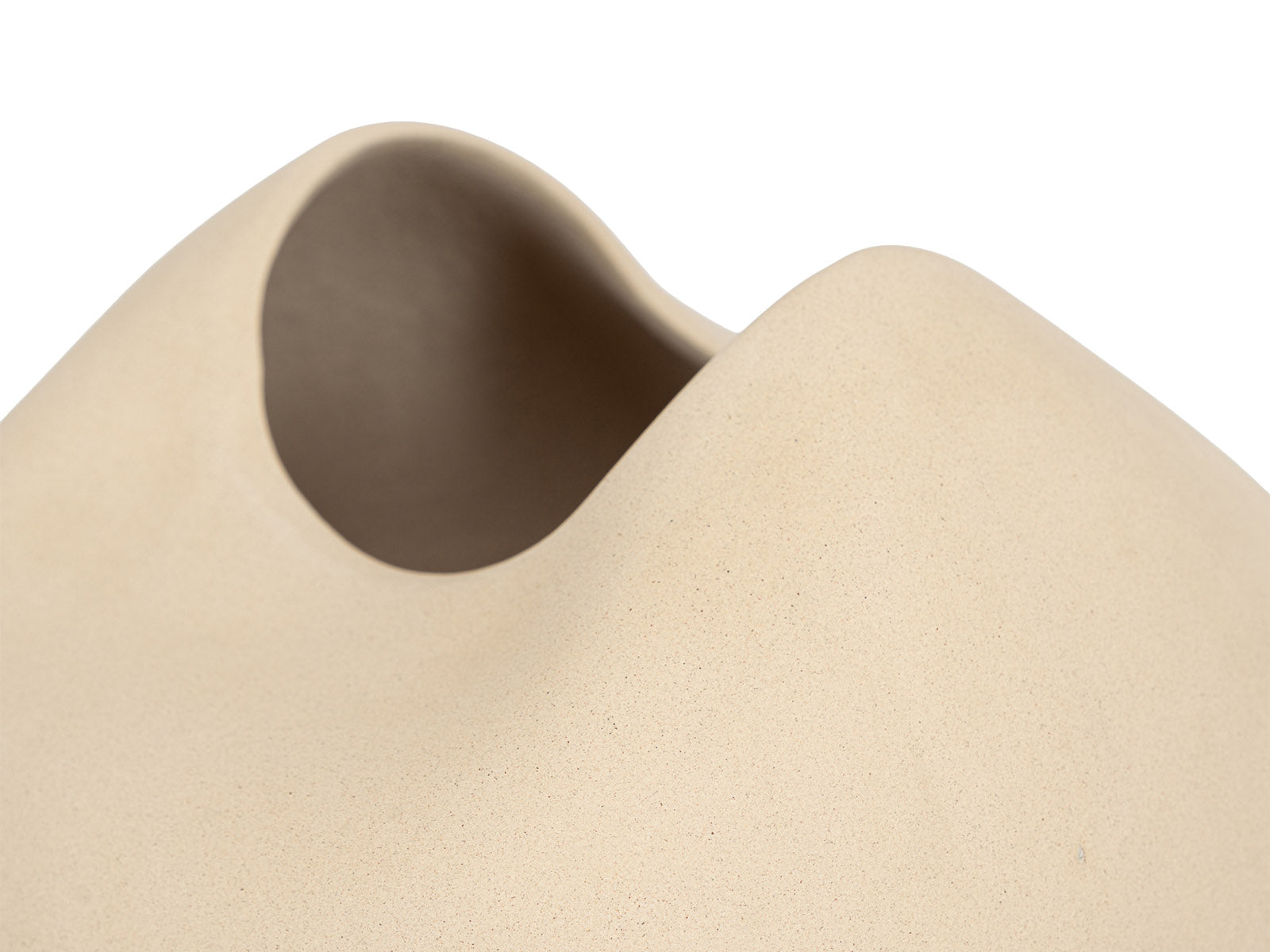 Florero Organic 30cm Beige
