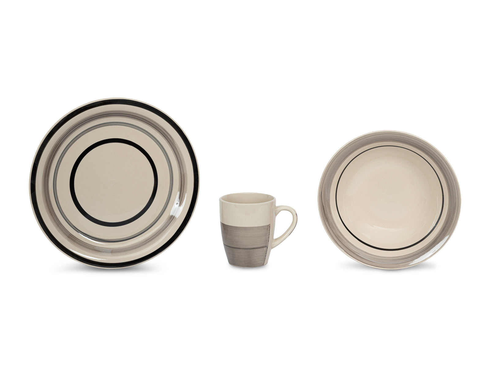 Set De Vajilla 12 Pcz Ceramica Beige