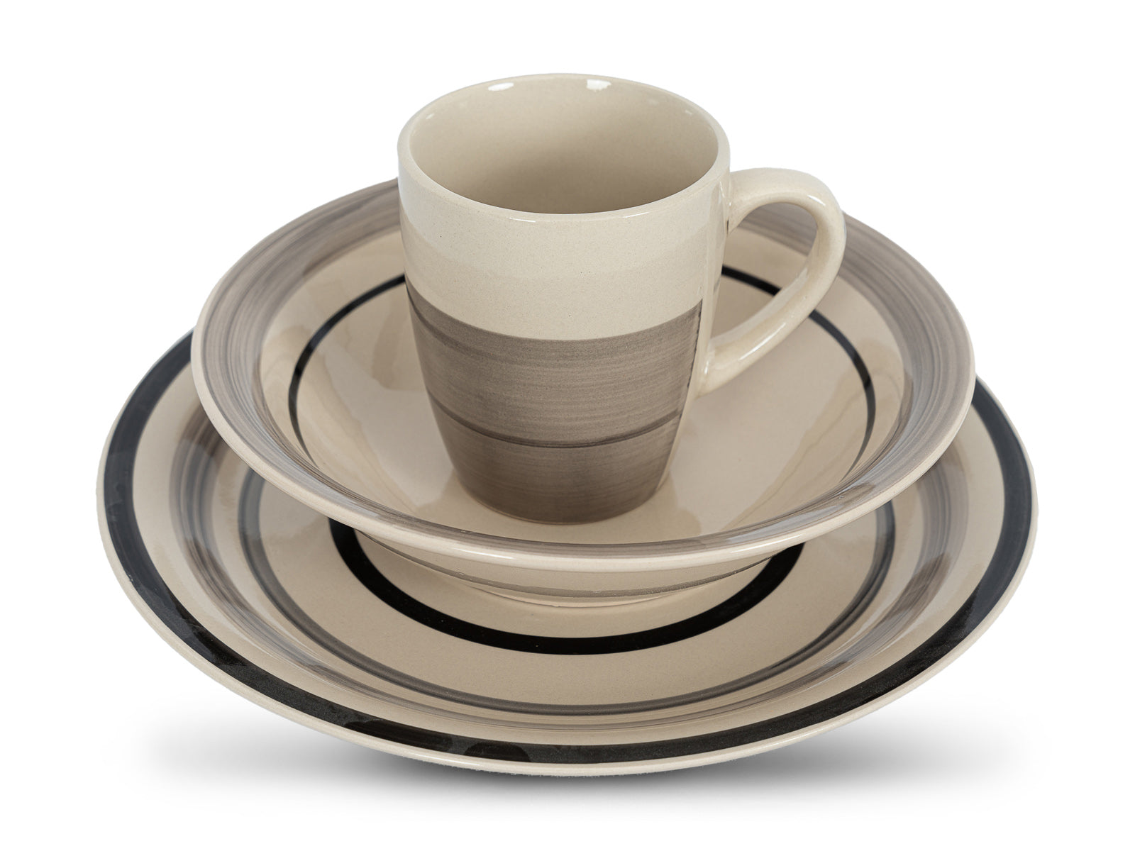 Set De Vajilla 12 Pcz Ceramica Beige