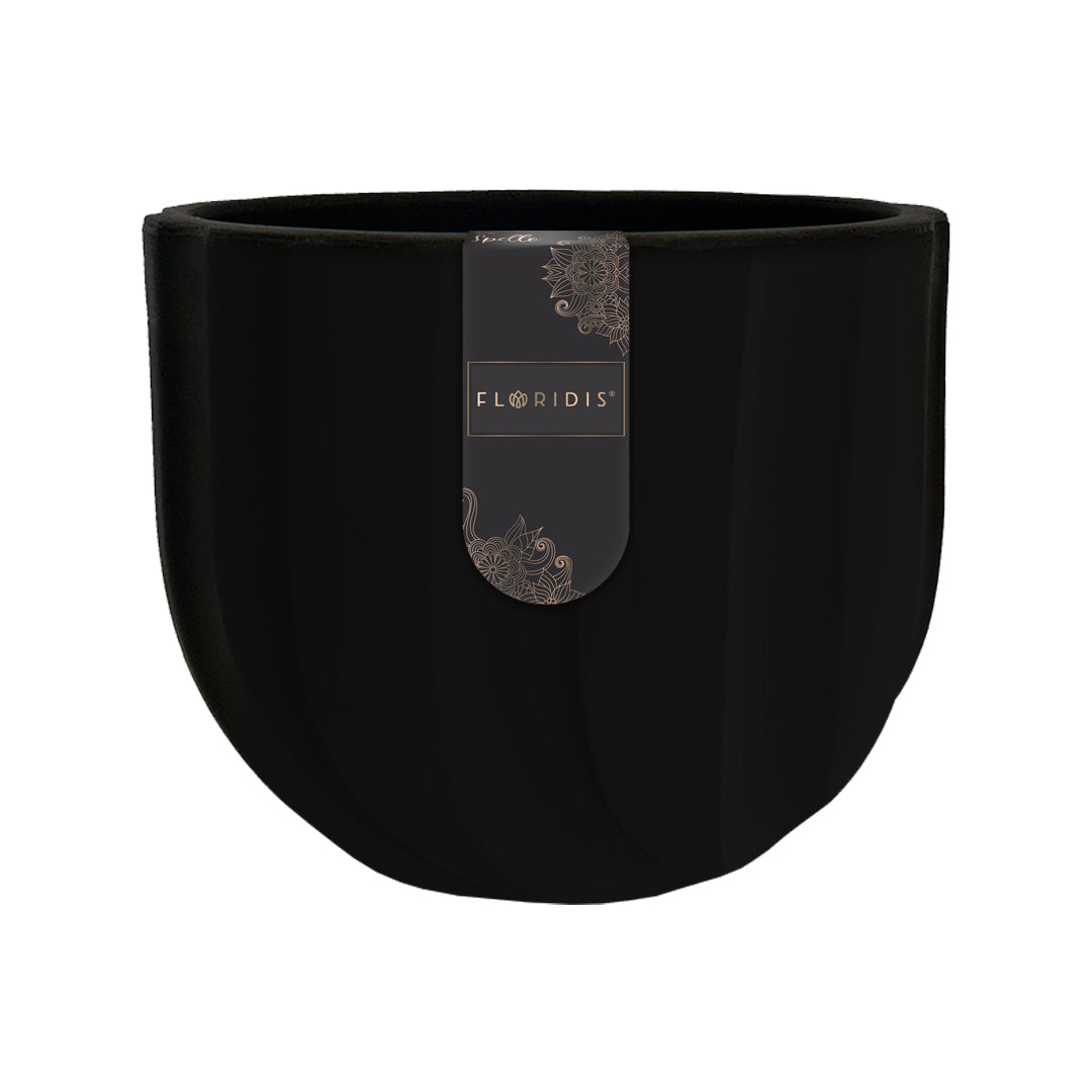 Cachepot Spello Ondulado C/Negro