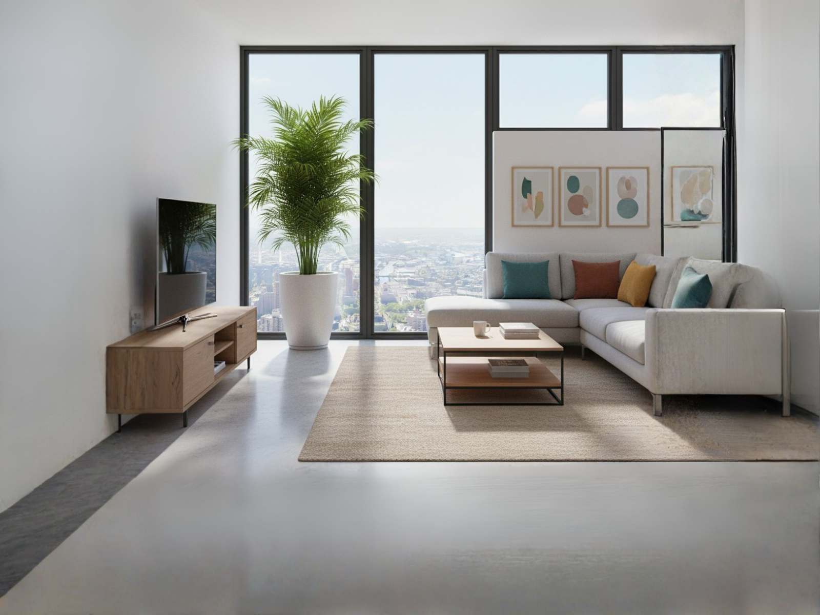 Maceta Amsterda Graffiato C/Cemento Floridis