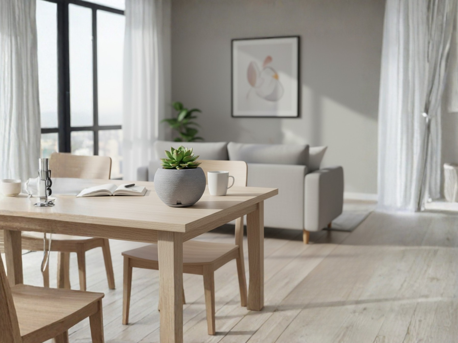 Maceta Florencia Sisal 17 x 19 cm C/Cemento Floridis