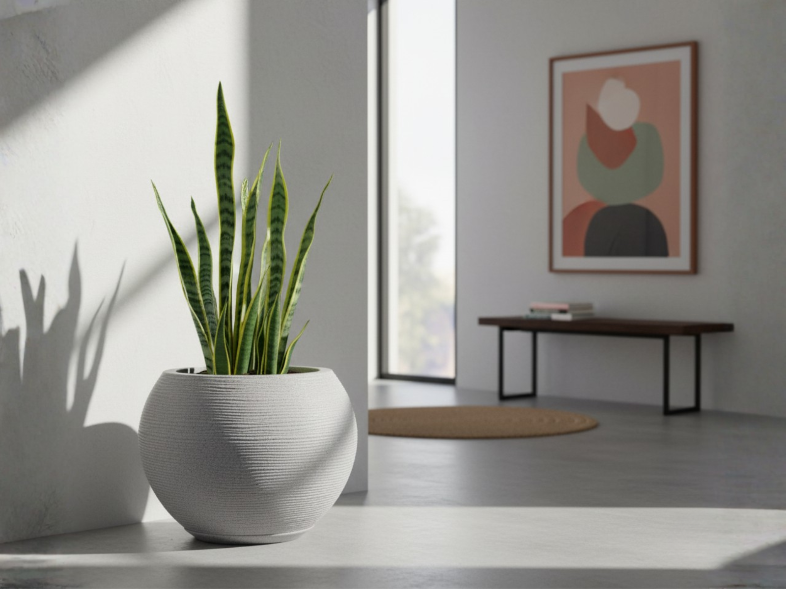 Maceta Florencia Sisal 32 x 32 cm C/Cemento Floridis