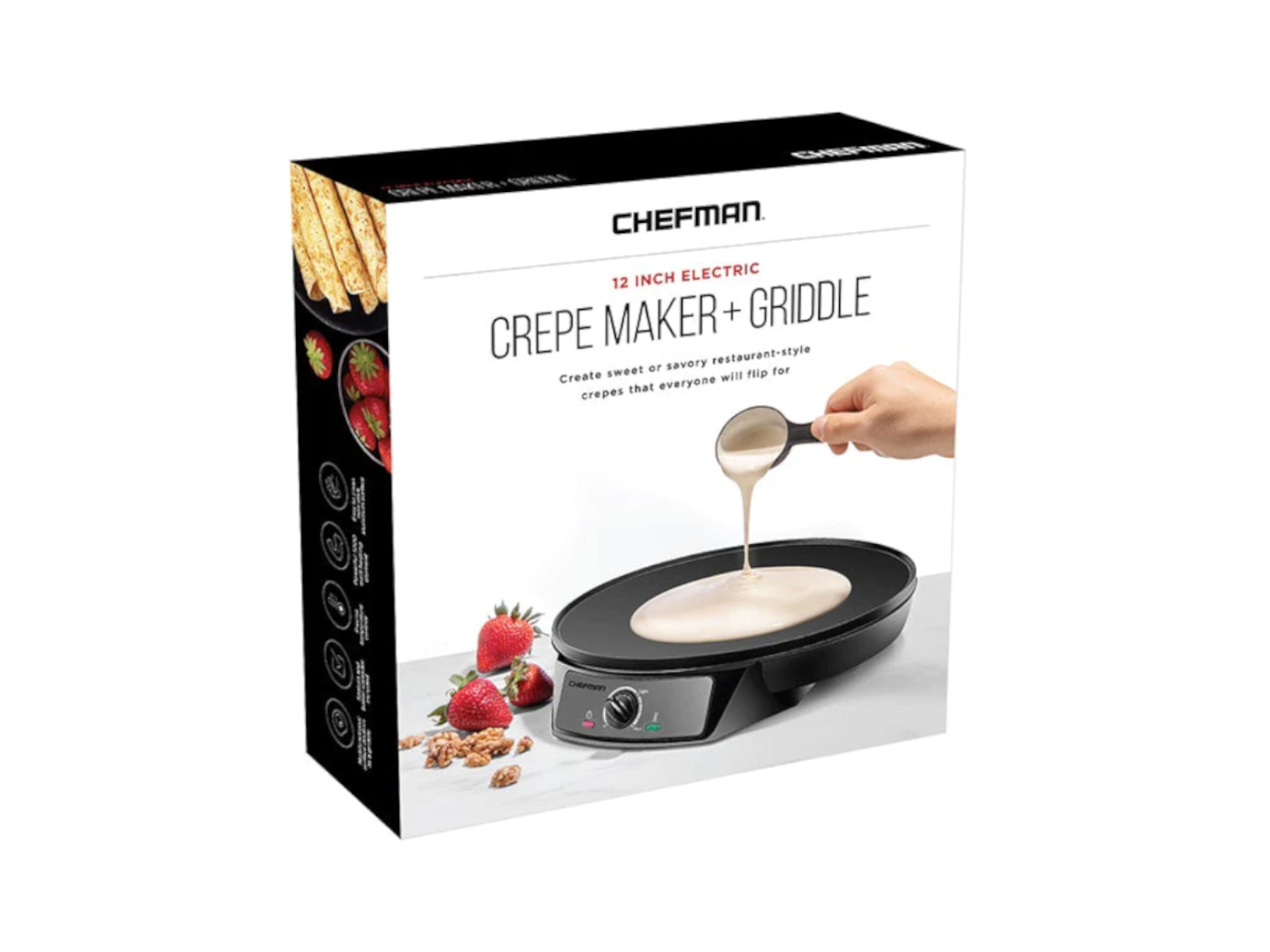 Crepera Redondo Antiadherente Chefman