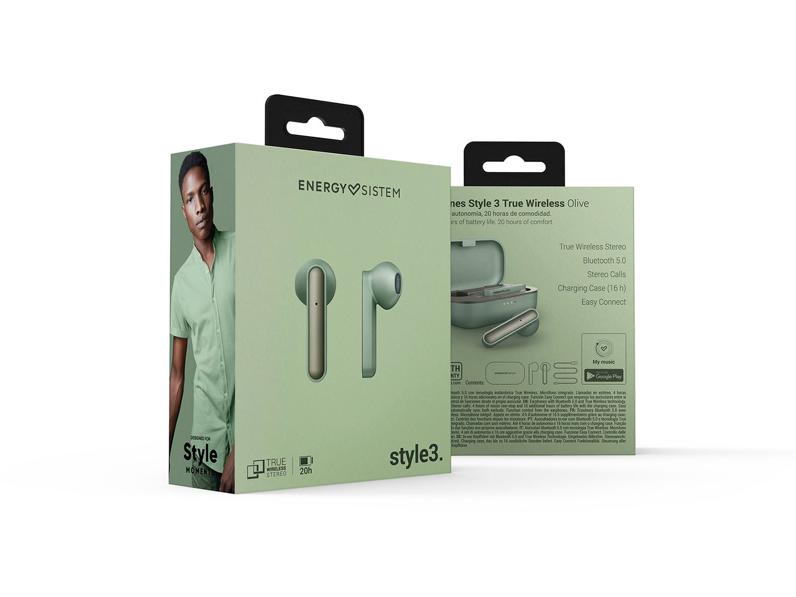 Audifonos Style 3 True Wireless Energy Sistem #Color_Olive