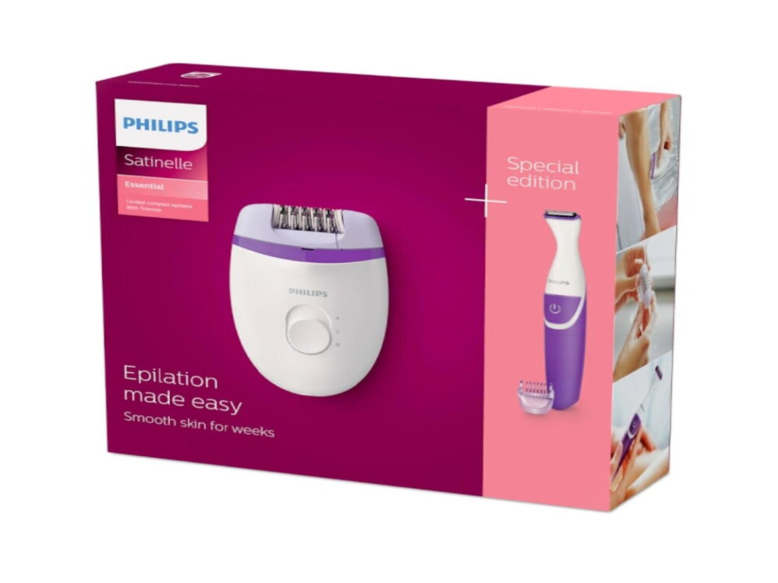 Depiladora Satinelle Essential Perfilador Philips