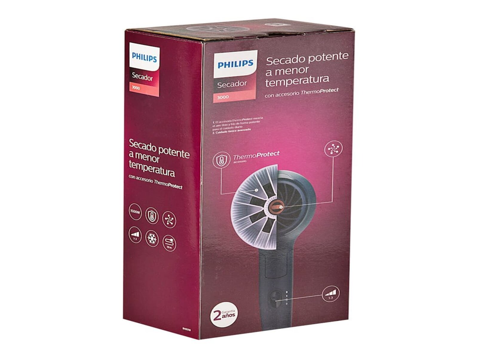Secador de Cabello 3 Velocidades Philips
