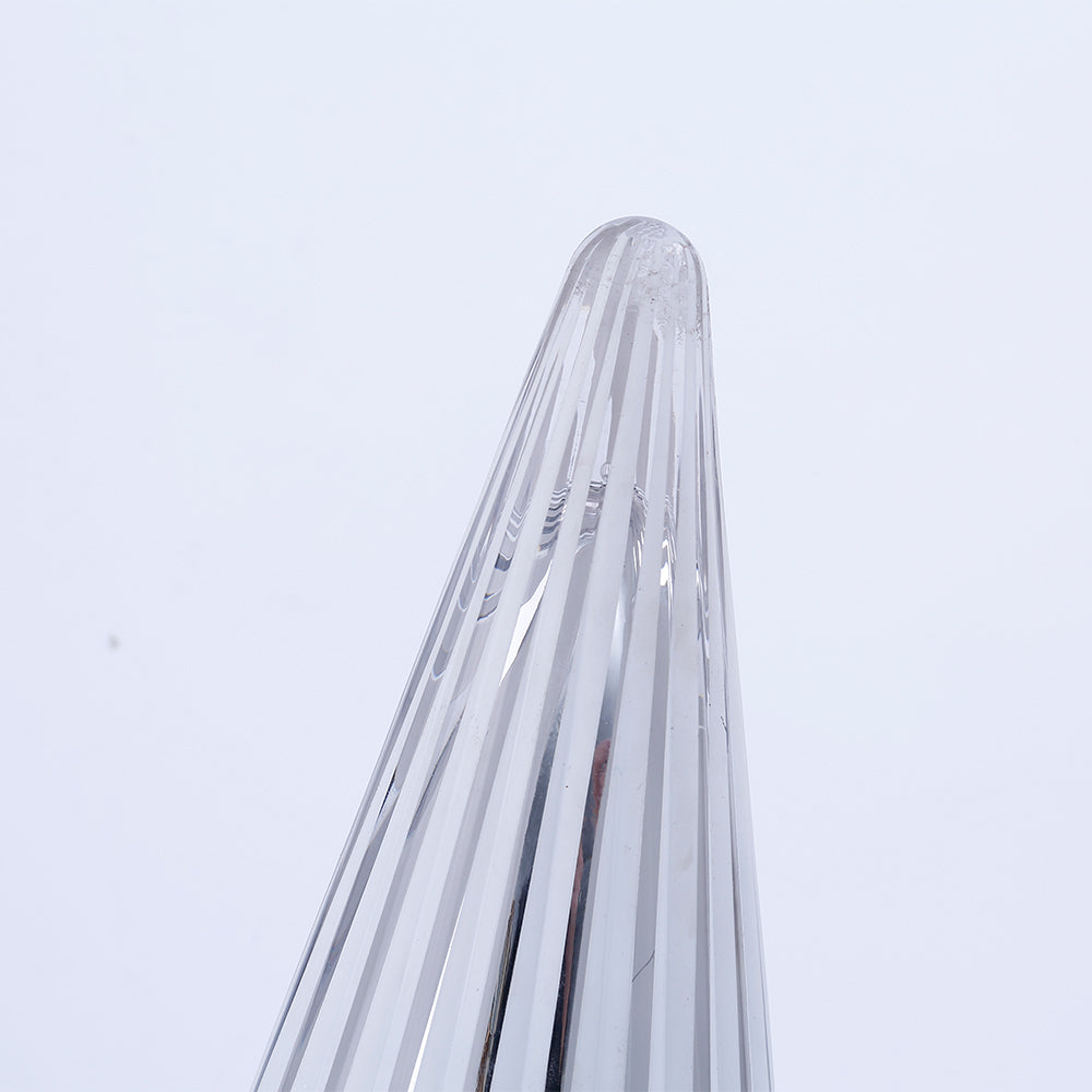 Figura Arbol de Navidad Vidrio Gris