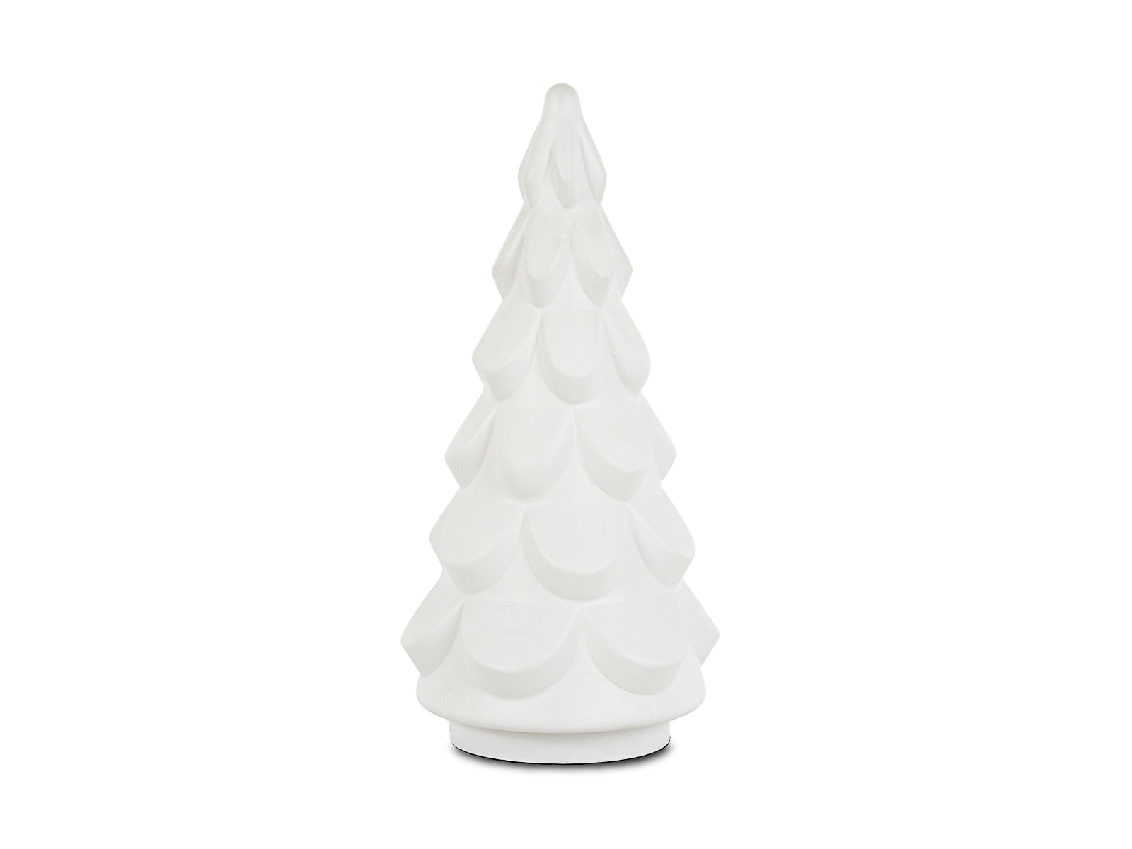 Figura Arbol de Navidad Vidrio Blanco