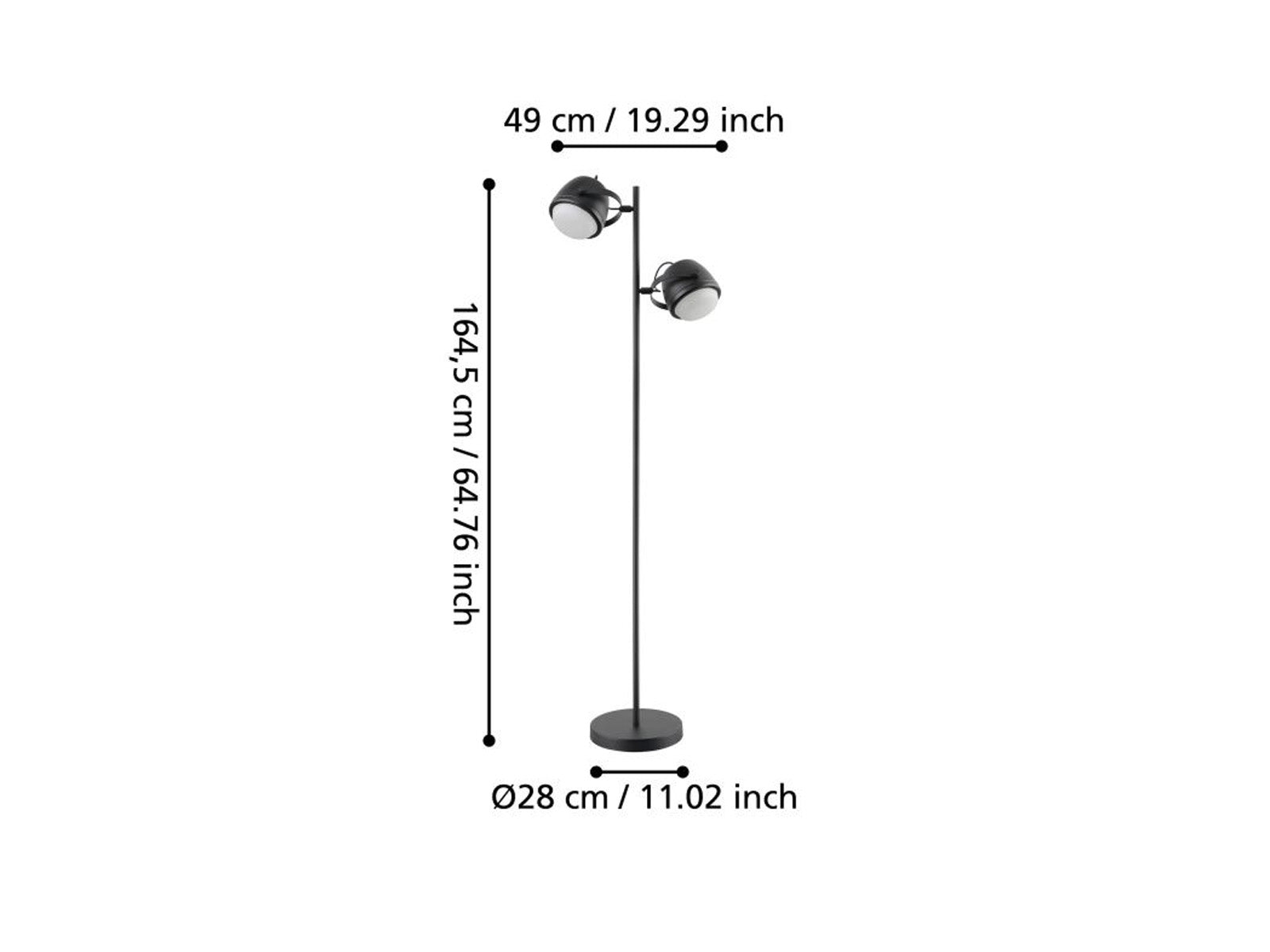 Lampara de Pie Upanema Negra