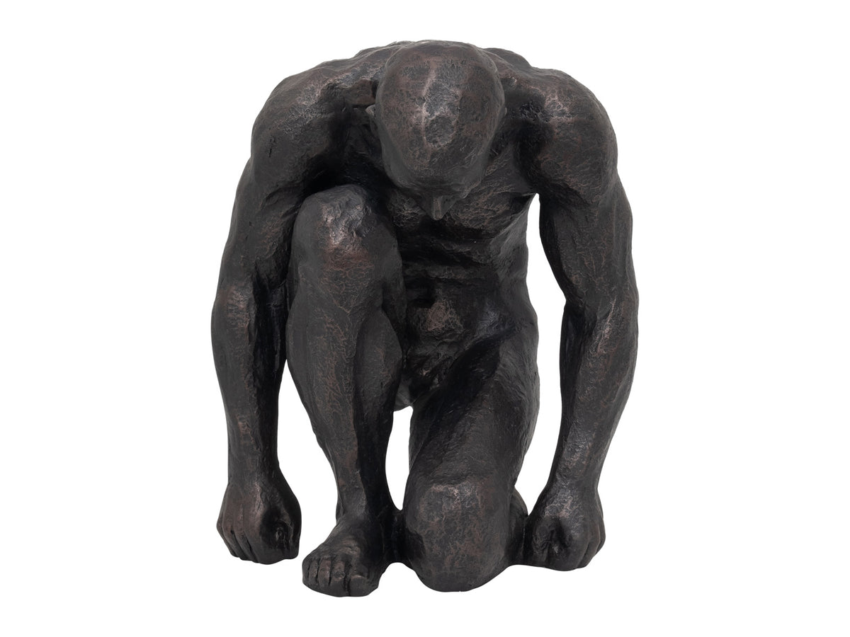 Figura Hombre Arrodillado Resina
