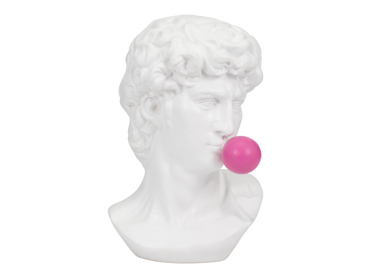 Cabeza Dios Griego con Goma Rosa