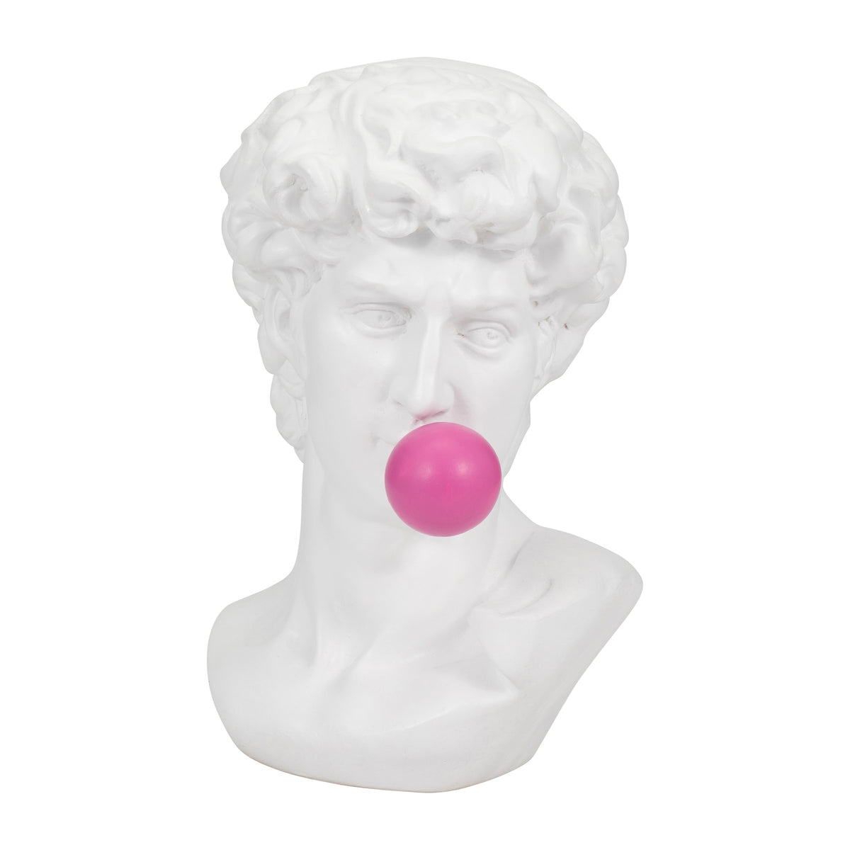 Cabeza Dios Griego con Goma Rosa