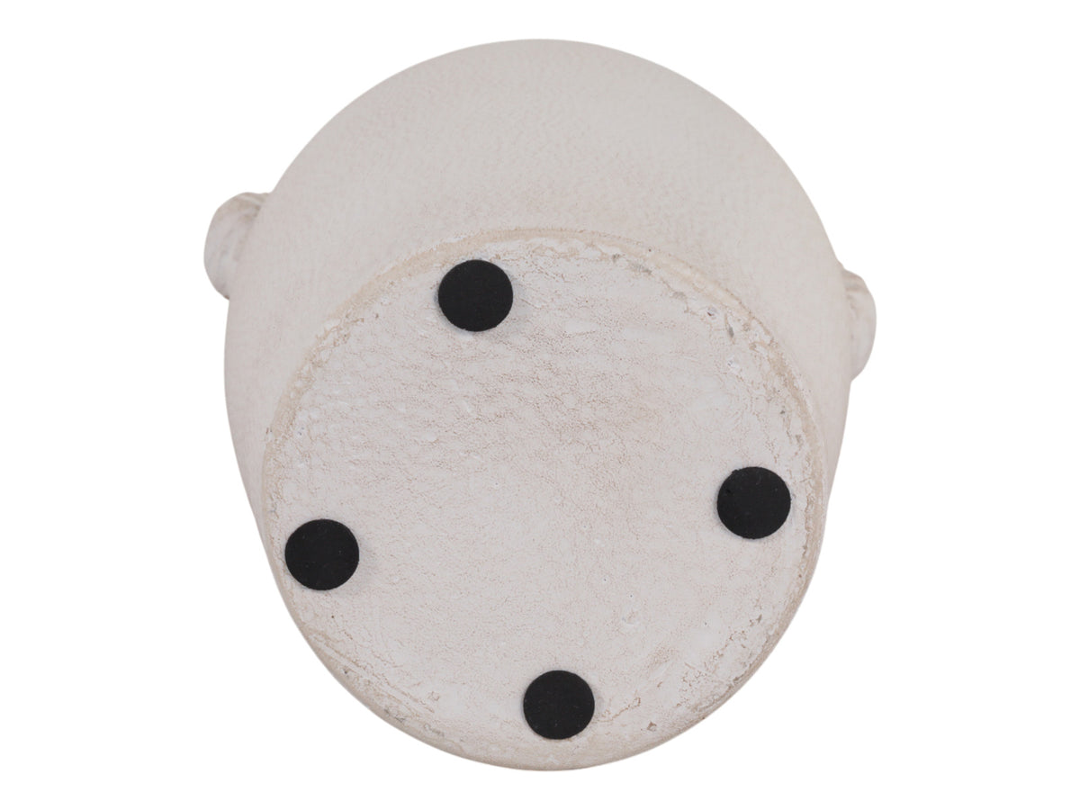 Jarron Terracota Blanco