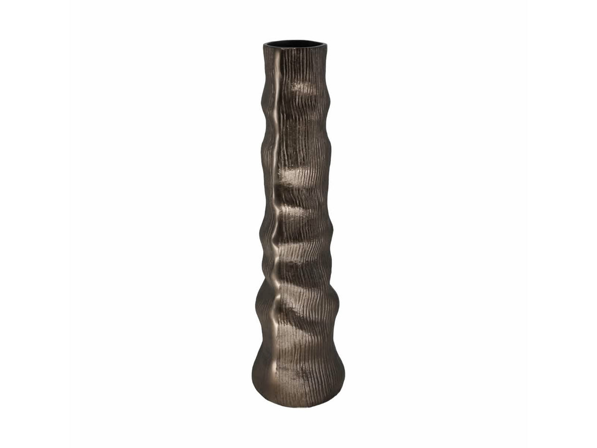 Jarrón Sitka Metal Bronce Grande