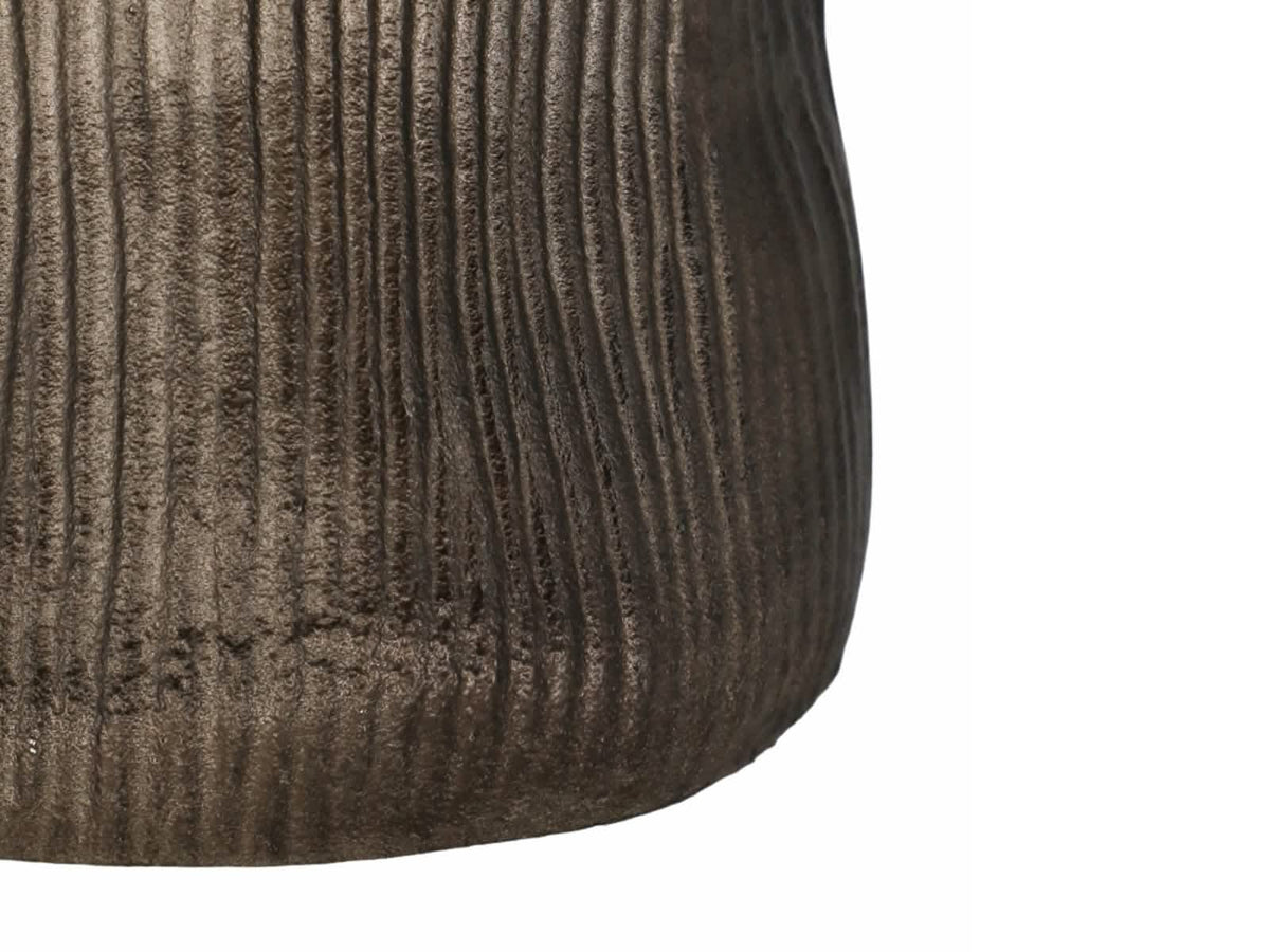 Jarrón Sitka Metal Bronce Grande