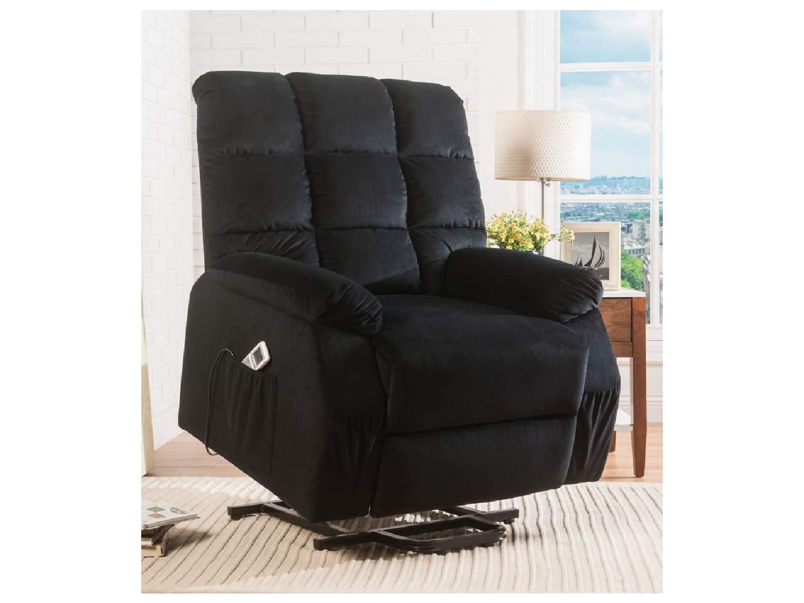 Sillon Electrico Recliner Ipompea #Color_Black"TIBLACK"