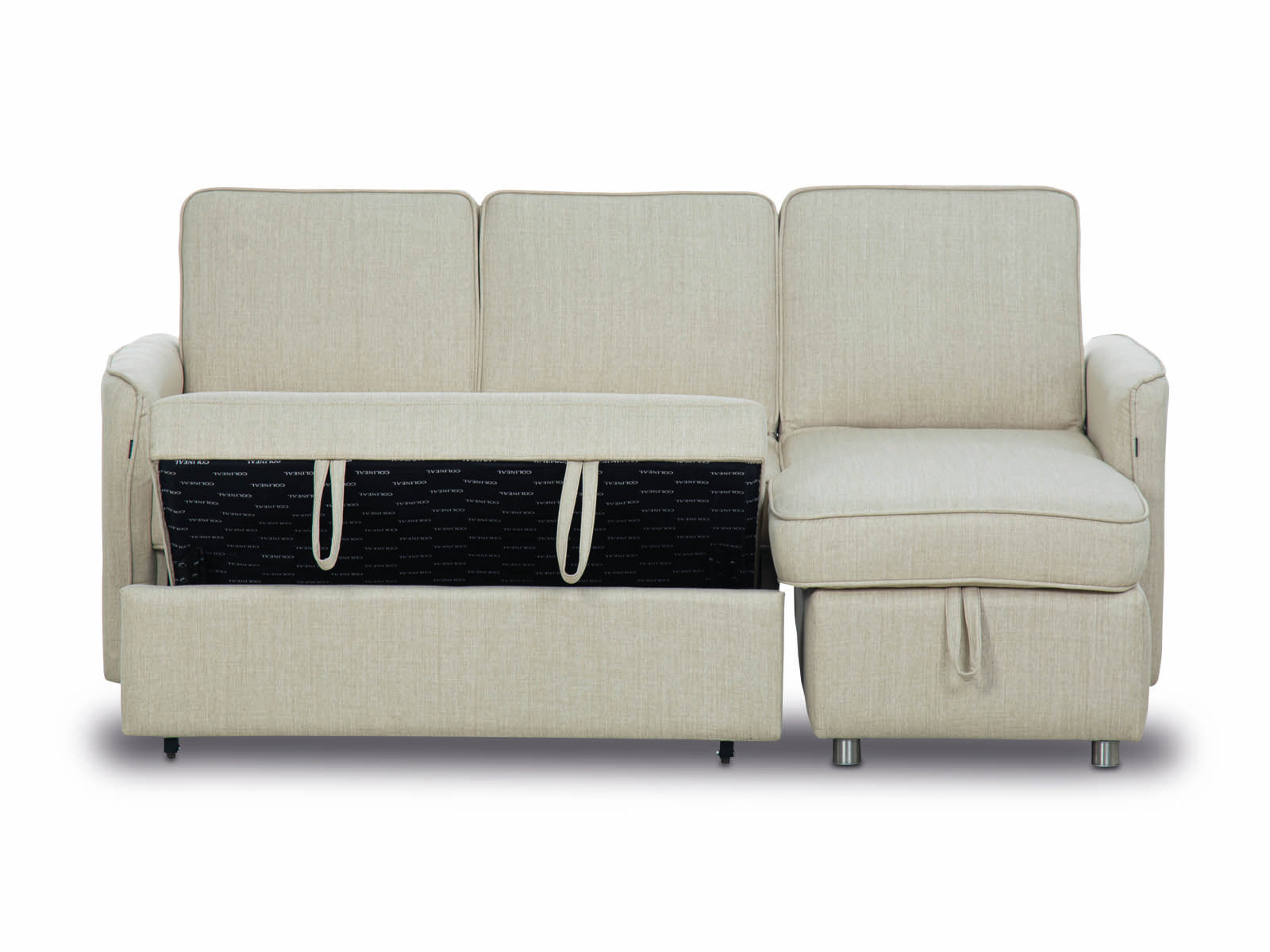 Sala Modular Sofa Cama Charlie #Color_Beige"T42100"