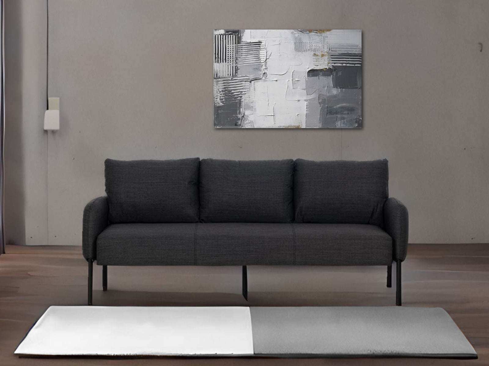Sofa Triple Genovesa #Color_DimGray"T32902"