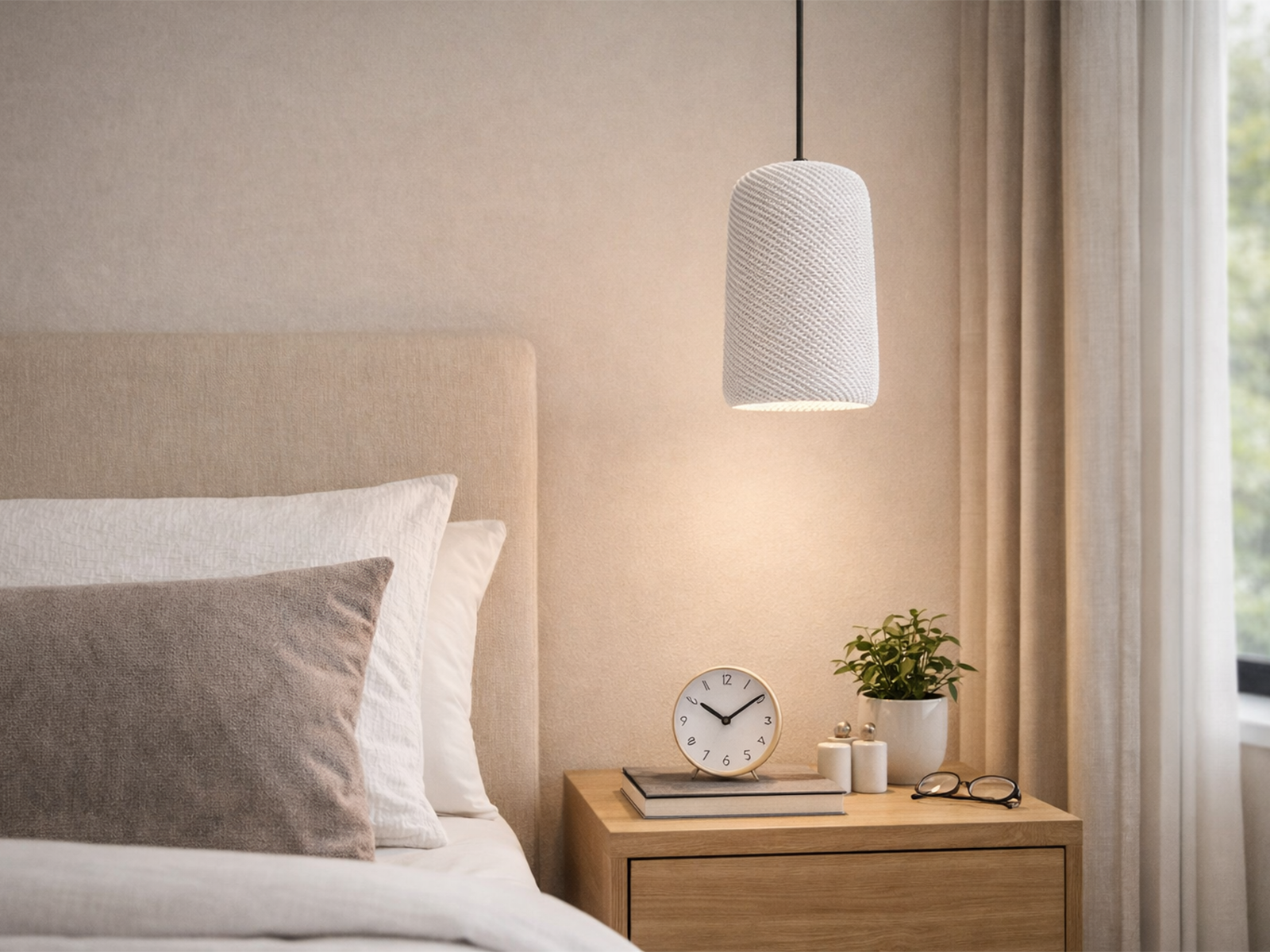 Lampara Colgante Caliza 13x21cm Dapahome