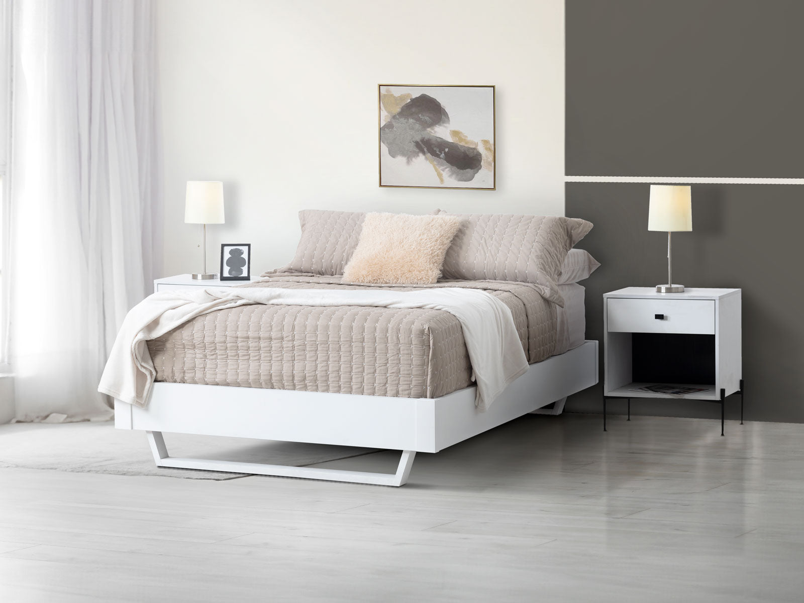 Base de Cama-Sommier Genial Blanco