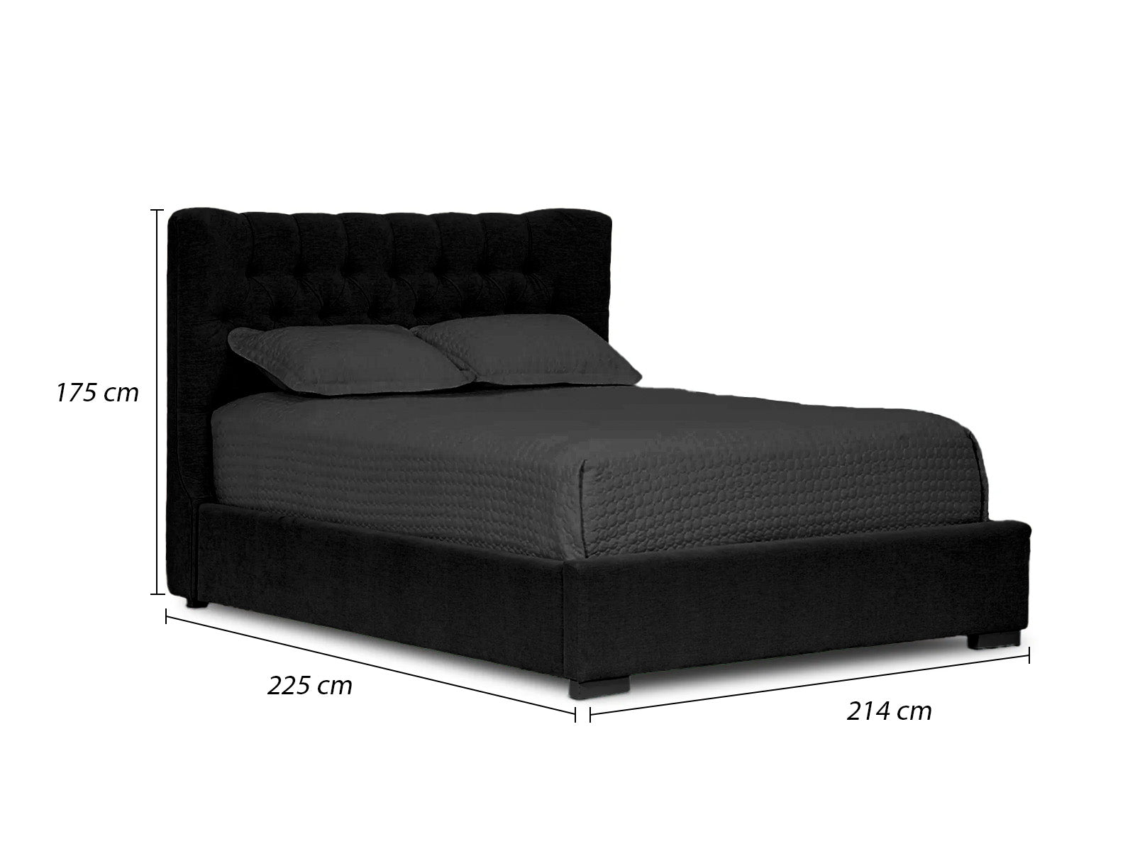 Cama Martini Basso Beige Capitoneada #Tamaño_King/3plz