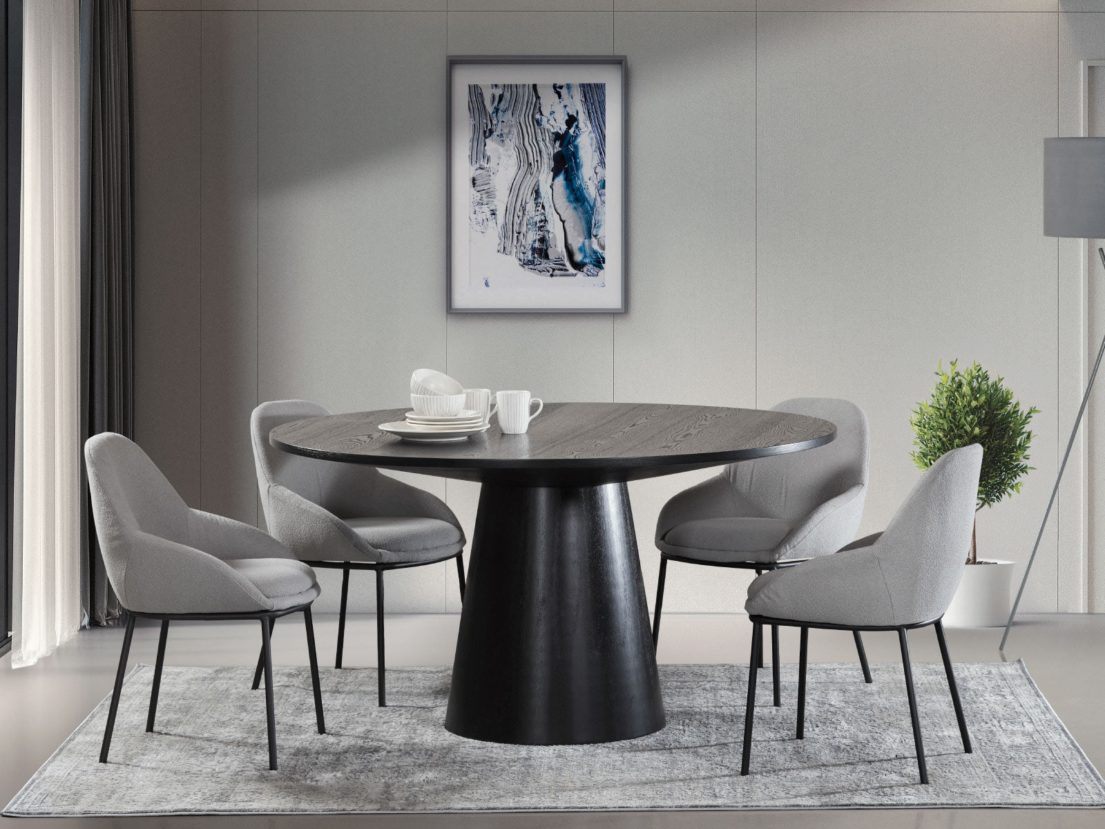 Mesa Comedor Jasper Ebony Black