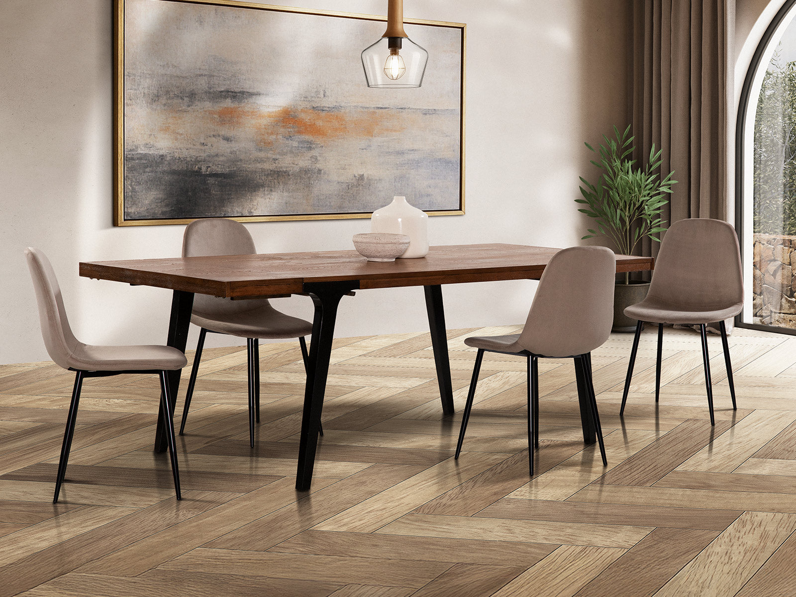 Mesa Comedor Niza Extensible Walnut