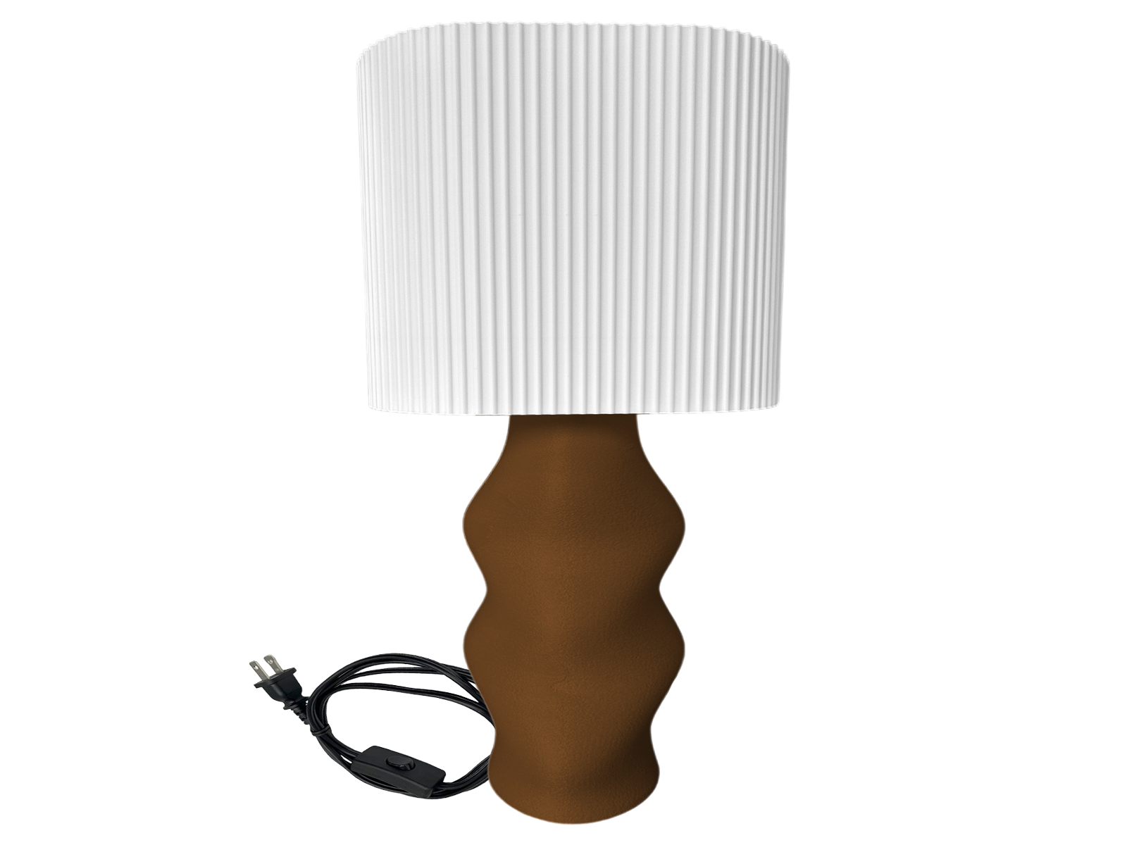 Lampara de Mesa Zena Pantalla Blanca Dapa Home #Color_Cafe