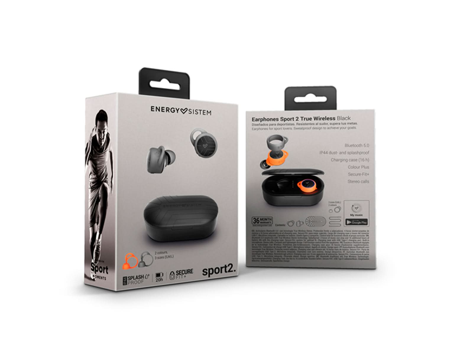 Audifonos Sport 2 True Wireless Black Energy Sistem