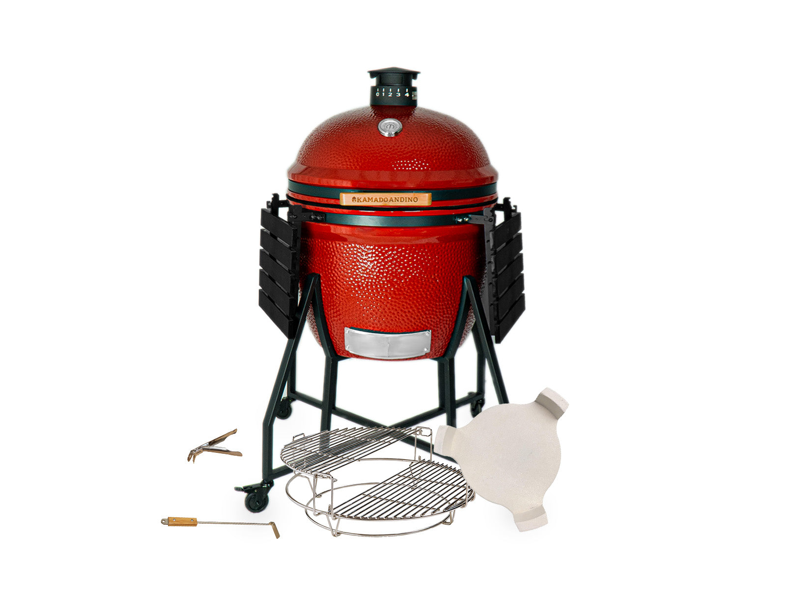 Grill Kamado Andino Extra Large #Color_Rojo #Versión_Clásica