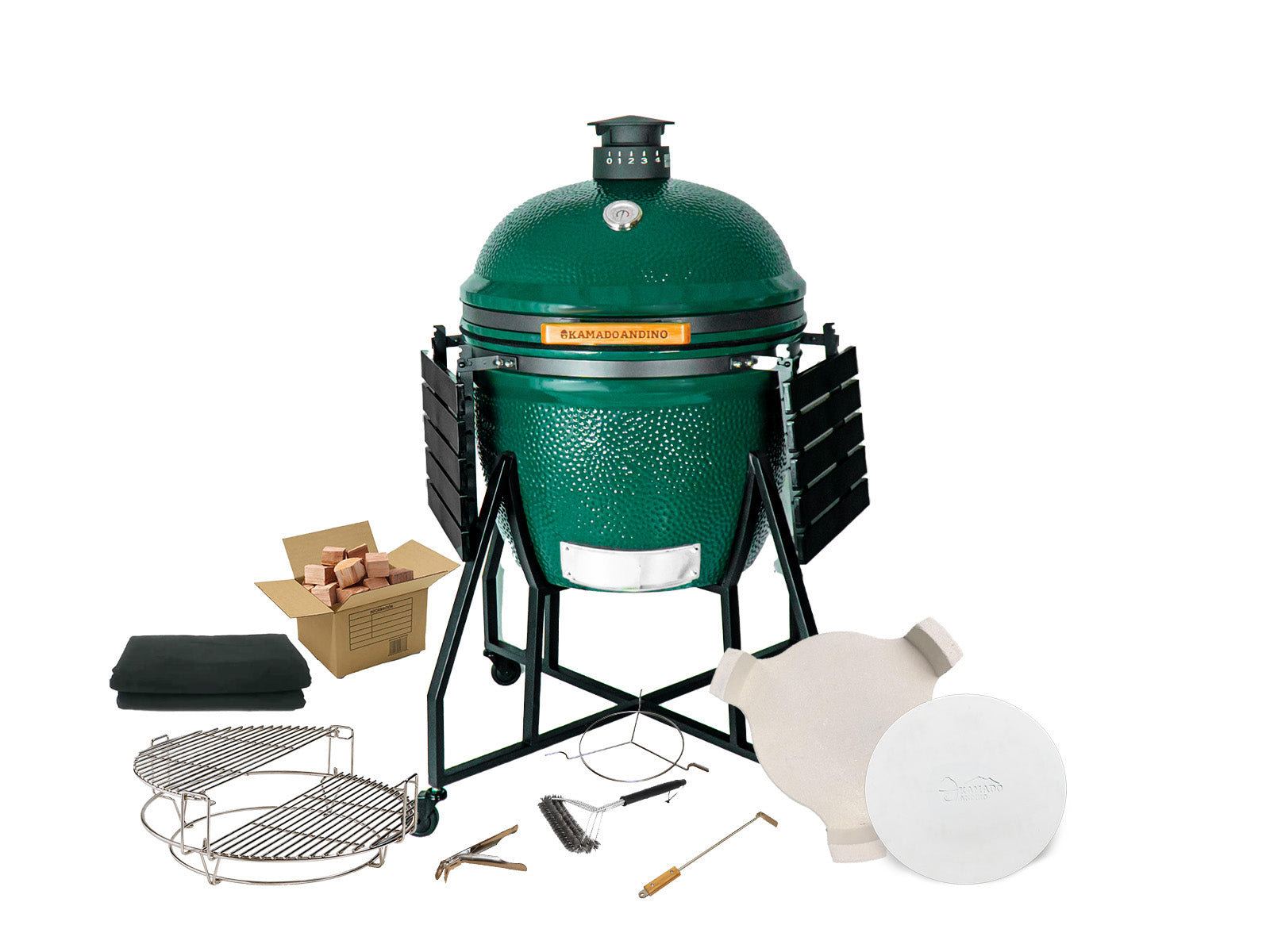 Grill Kamado Andino Extra Large #Color_Verde #Versión_Profesional