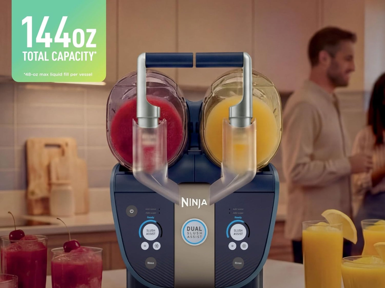 Máquina de Bebidas Congeladas Slushi Double Barrel XL Ninja