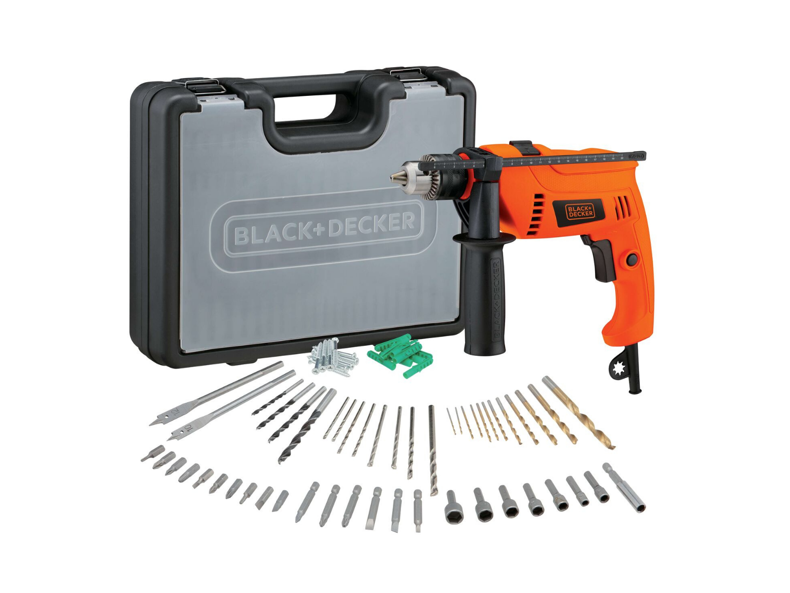 Taladro Percutor Con Accesorios Black Decker