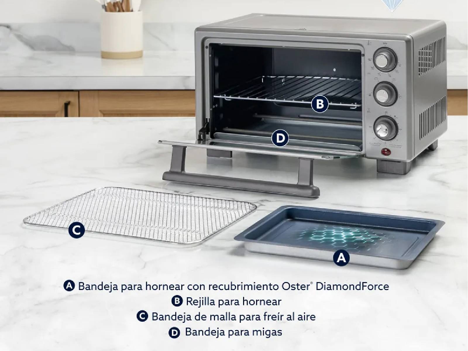 Horno Freidora de Aire 17L Oster