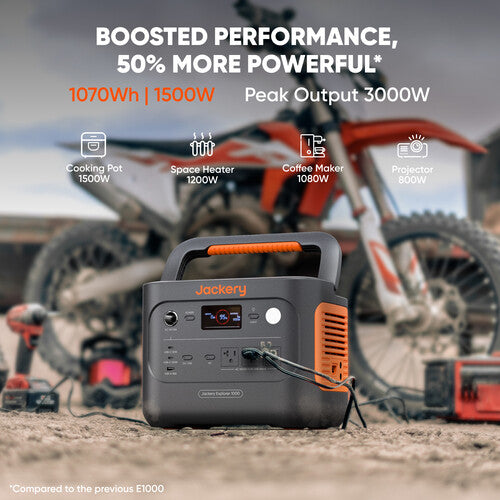 Estacion de Energia Portatil + Panel Solar 1000V2 Jackery