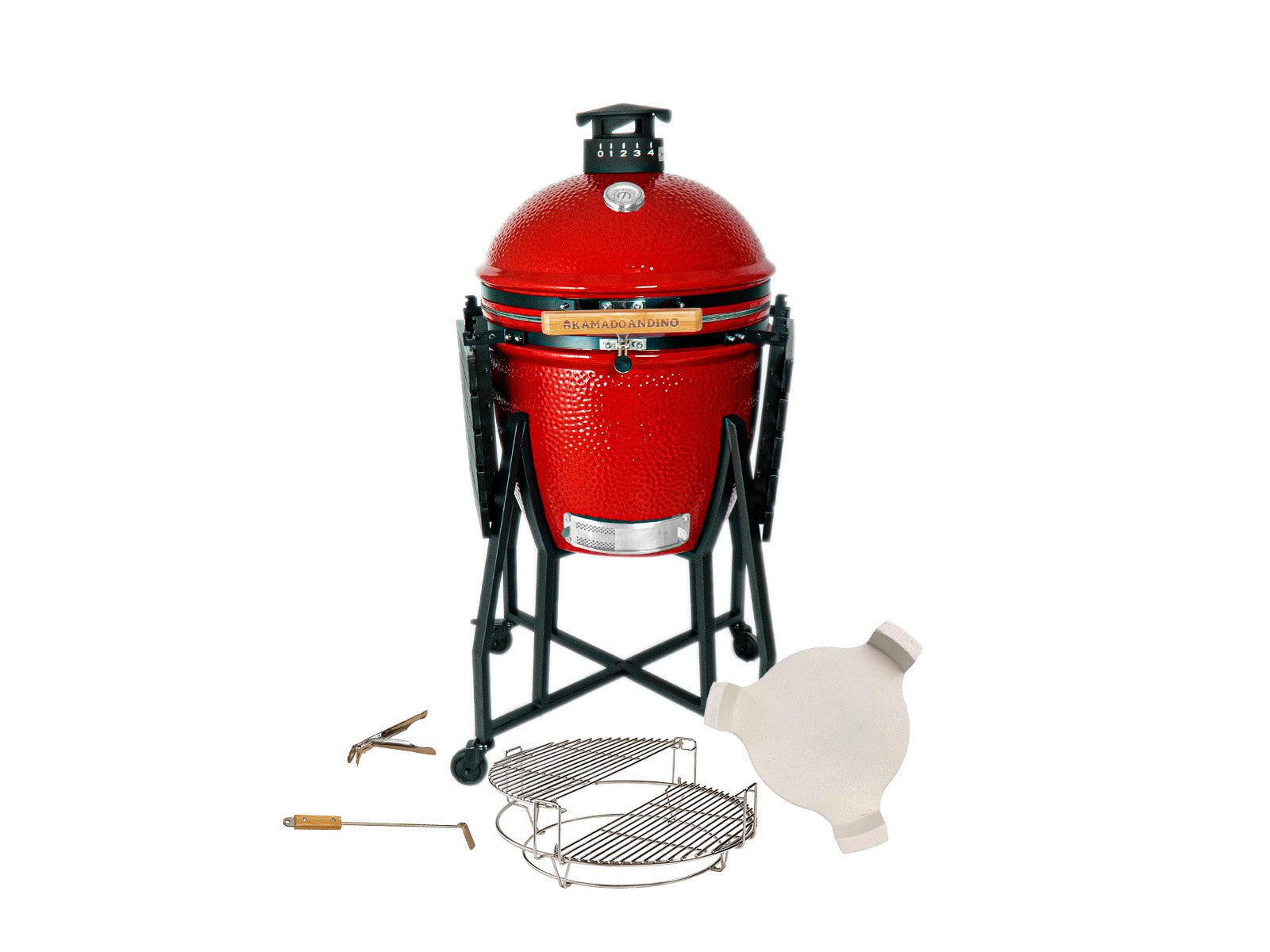 Grill Kamado Andino Large #Color_Rojo #Version_Clasica