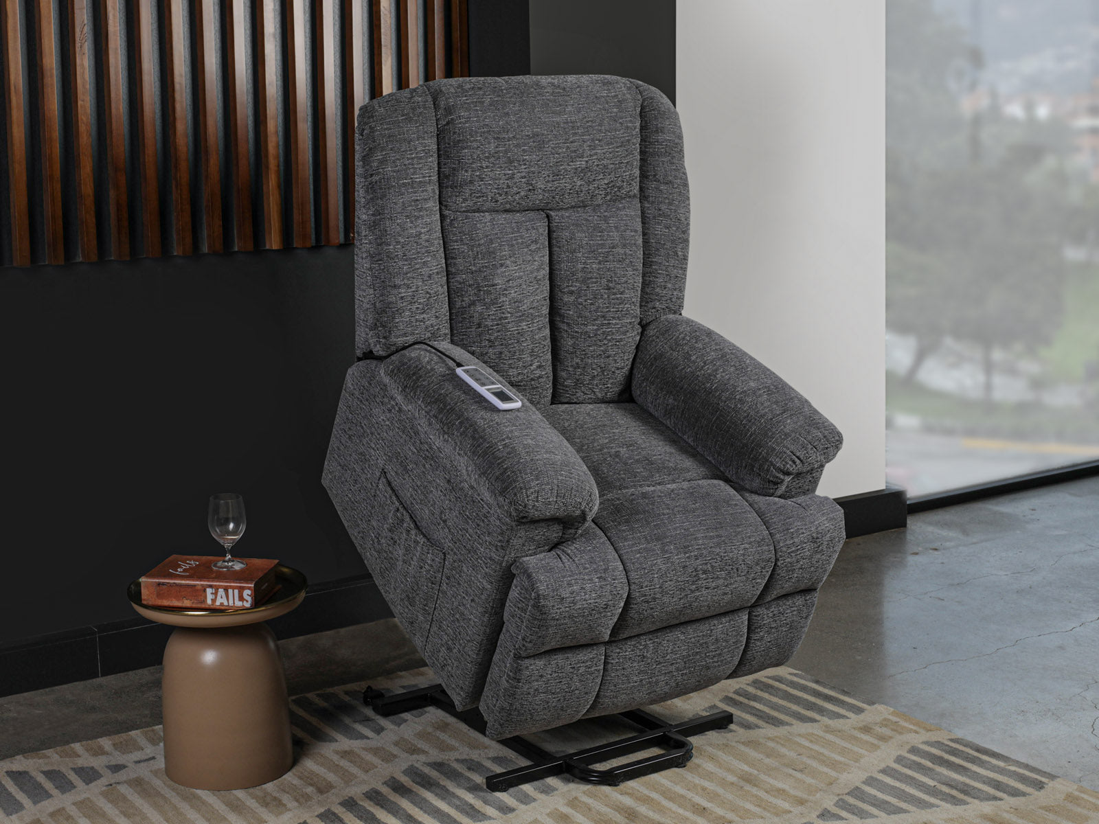 Recliner Ixia Power Lift Massage #Color_Gray"TIGRAY"
