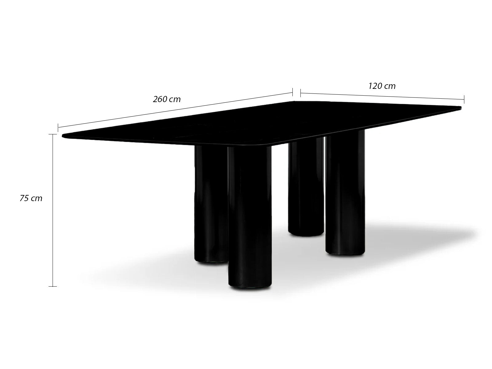 Mesa Comedor Bally Negro Titanium