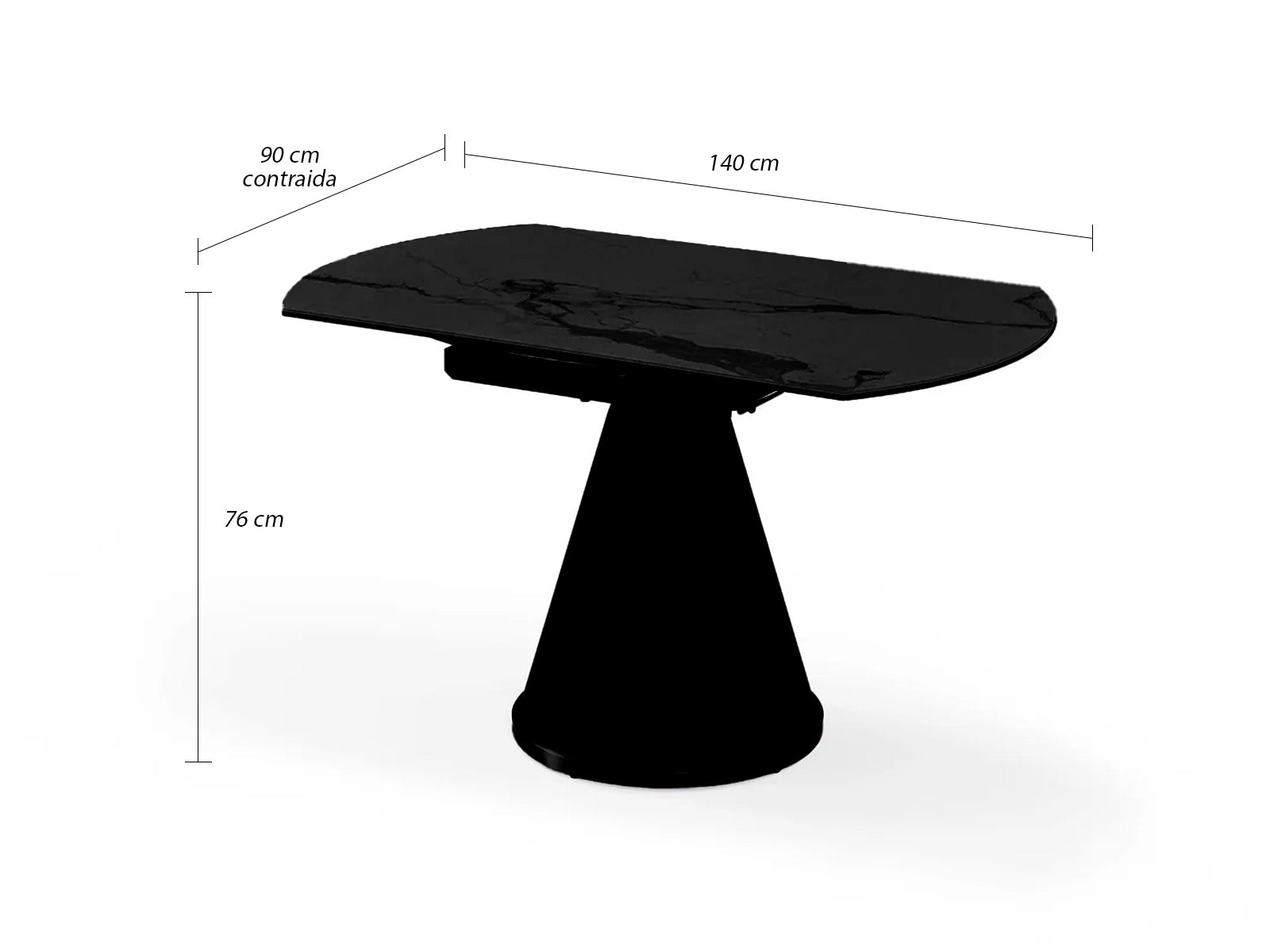 Mesa Comedor Lyon-Dt Circular Extendible