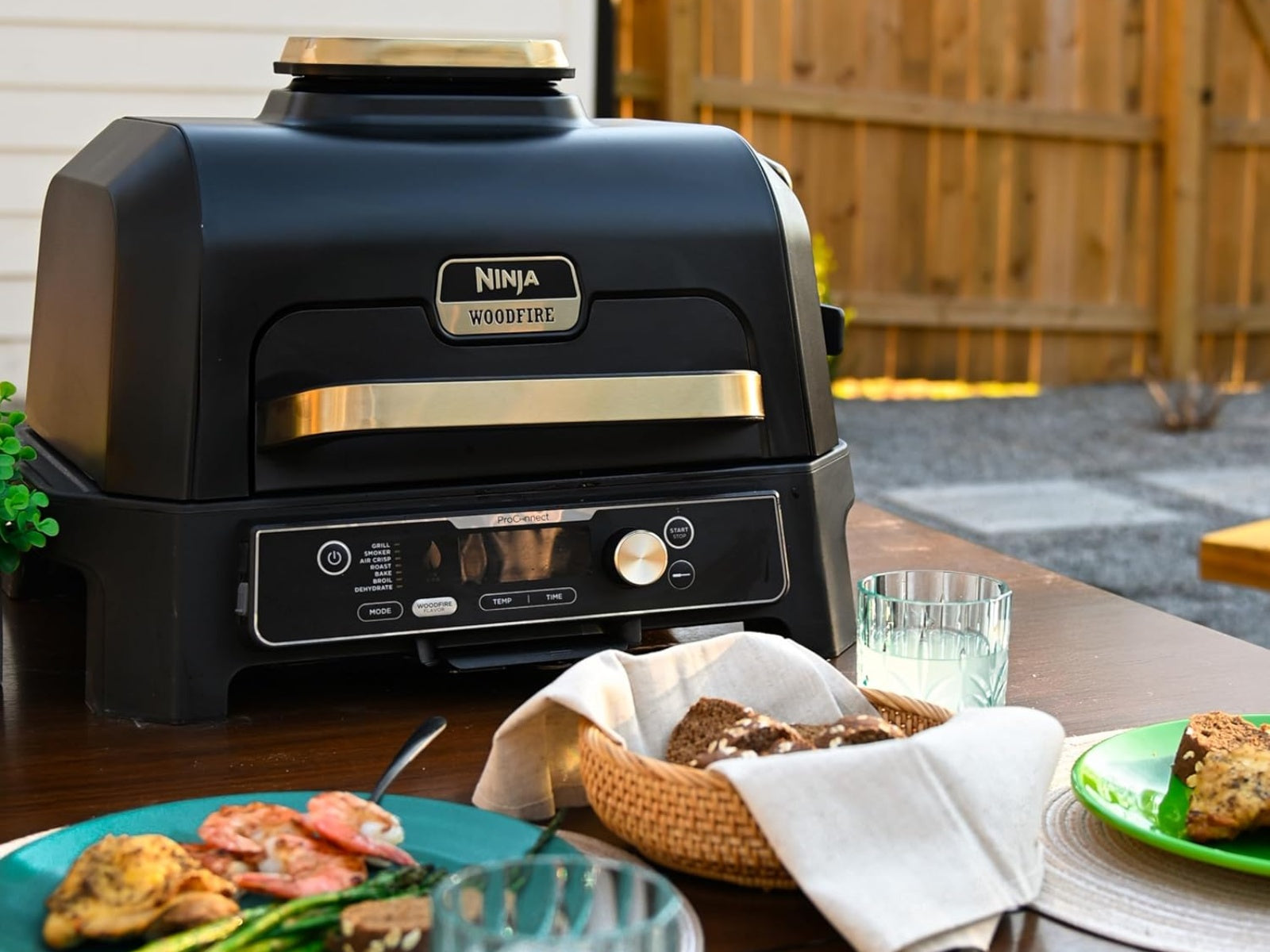 Grill Ahumador de Exterior Ninja #Color_AzulDorado